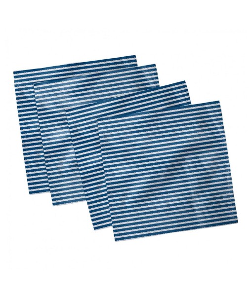 Horizontal Lines Set of 4 Napkins  18